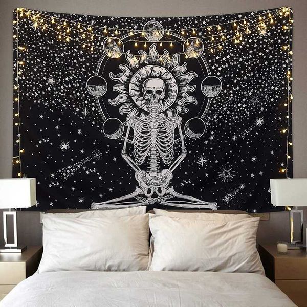 halloween skull tapestry meditation skeleton tapestry chakra tapestries starry stars dropship black and white
halloween skull tapestry meditation skeleton tapestry chakra tapestries starry stars dropship black and white