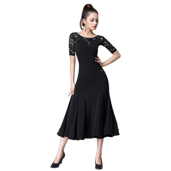 women's black lace ballroom dress smooth modern waltz tango smooth ballroom dance dress standard, Black;red
women's black lace ballroom dress smooth modern waltz tango smooth ballroom dance dress standard, Black;red