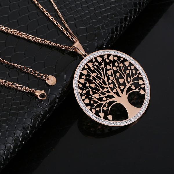 love heart tree of life big pendant long necklace rhinestone round geometry stainless steel womens necklaces jewelry 2019 new, Silver
love heart tree of life big pendant long necklace rhinestone round geometry stainless steel womens necklaces jewelry 2019 new, Silver