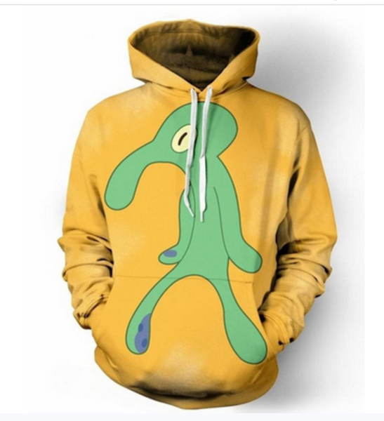 2019 мультфильм смелый brash squidward новые горячие моды унисекс женщины мужчины 3d печати пуловеры верхняя одежда толстовки повседневная т, Black
2019 мультфильм смелый brash squidward новые горячие моды унисекс женщины мужчины 3d печати пуловеры верхняя одежда толстовки повседневная т, Black