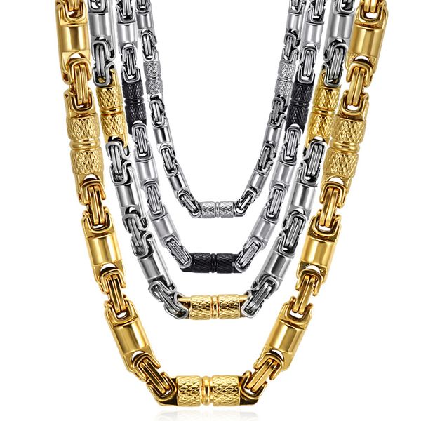 mens chain two tone gold color titanium stainless steel 55cm 6mm heavy link byzantine chains necklaces for men jewelry hip hop, Silver
mens chain two tone gold color titanium stainless steel 55cm 6mm heavy link byzantine chains necklaces for men jewelry hip hop, Silver