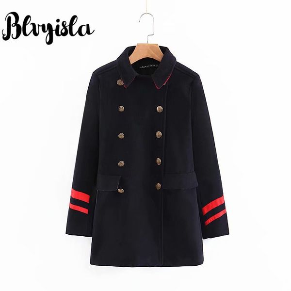 blvyisla slim women woolen blends coats retro winter long outwear double-breasted, Black
blvyisla slim women woolen blends coats retro winter long outwear double-breasted, Black