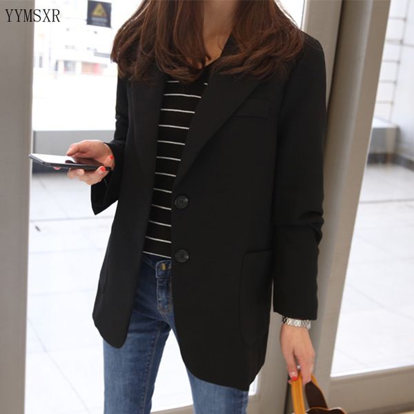 women's suits & blazers black suit smock 2021 korean version of the spring and autumn slim ladies jacket female casual blazer, White;black
women's suits & blazers black suit smock 2021 korean version of the spring and autumn slim ladies jacket female casual blazer, White;black
