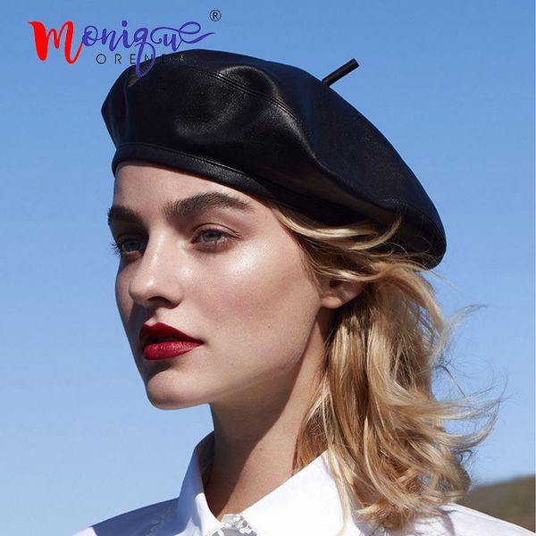 fashion soft pu leather beret autumn pumpkin art retro bud painter hat female tide korea winter, Blue;gray
fashion soft pu leather beret autumn pumpkin art retro bud painter hat female tide korea winter, Blue;gray
