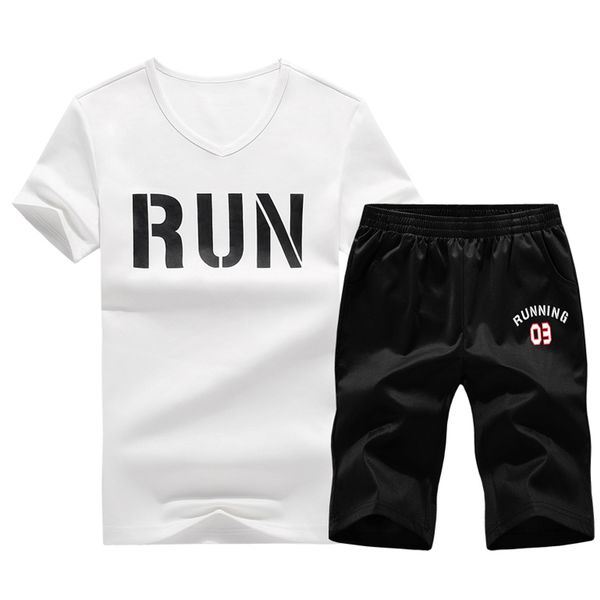 men set 2018 summer brand short sleeve shorts sets casual r u n print two pieces sporting suit sets men plus size print tees, Gray
men set 2018 summer brand short sleeve shorts sets casual r u n print two pieces sporting suit sets men plus size print tees, Gray