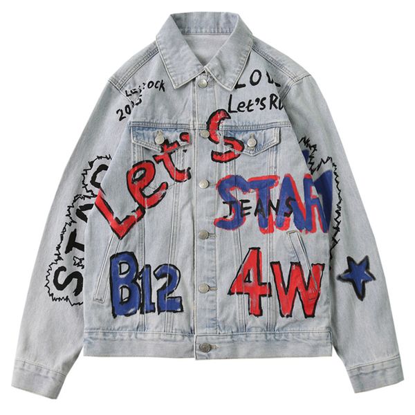 2019 new fashion denim jacket men funny print block cowboy men's jacket high street fashion hip hop outwear casual coat, Black;brown
2019 new fashion denim jacket men funny print block cowboy men's jacket high street fashion hip hop outwear casual coat, Black;brown
