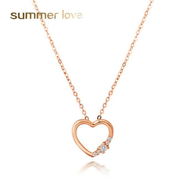 cz hollow heart pendants necklace for woman fashion copper inlay zircon 18k rose gold chain necklace trendy party wedding jewelry, Silver
cz hollow heart pendants necklace for woman fashion copper inlay zircon 18k rose gold chain necklace trendy party wedding jewelry, Silver
