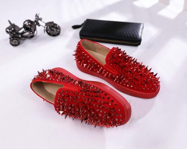 designer casual spikes shoes loafers real leather red bottom slip on platform casual spikes sneakers wedding party flats shoes sz 5-12 d09, Black
designer casual spikes shoes loafers real leather red bottom slip on platform casual spikes sneakers wedding party flats shoes sz 5-12 d09, Black