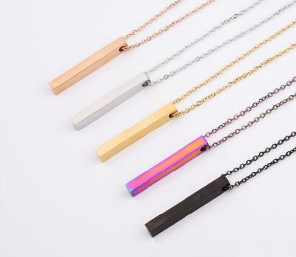 polished stainless steel blank bar necklaces geometric square vertical long bar pendant necklace pendants 5 colors gb1532, Silver
polished stainless steel blank bar necklaces geometric square vertical long bar pendant necklace pendants 5 colors gb1532, Silver