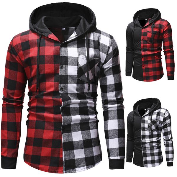 men's casual shirt slim fit men's casual button down lattice shirt long sleeve formal dress shirts men male clothing, White;black
men's casual shirt slim fit men's casual button down lattice shirt long sleeve formal dress shirts men male clothing, White;black