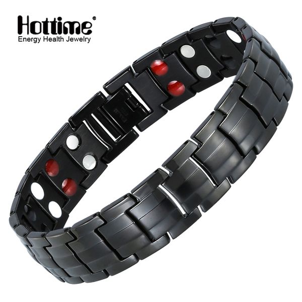 ime double row black gun plated men health magnetic bracelet titanium steel bracelets for man magnet energy armband 10142, Golden;silver
ime double row black gun plated men health magnetic bracelet titanium steel bracelets for man magnet energy armband 10142, Golden;silver