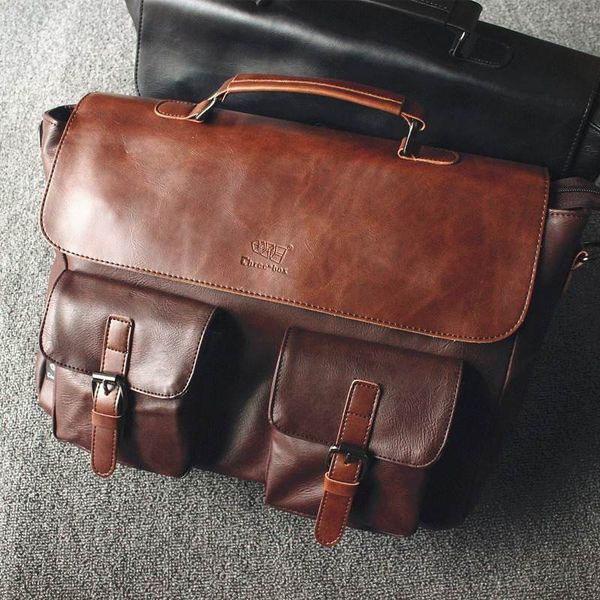 men's pu leather briefcase vintage business computer bag fashion messenger bags man shoulder bag postman male handbags new 2019
men's pu leather briefcase vintage business computer bag fashion messenger bags man shoulder bag postman male handbags new 2019