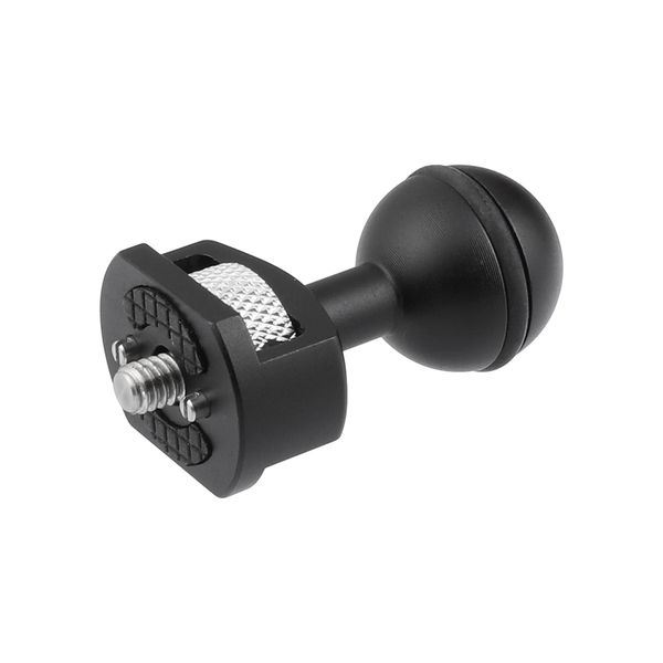 camvate replacement single ball head spare part with 1/4"-20 thread & arri locating pins item code: c2495
camvate replacement single ball head spare part with 1/4"-20 thread & arri locating pins item code: c2495