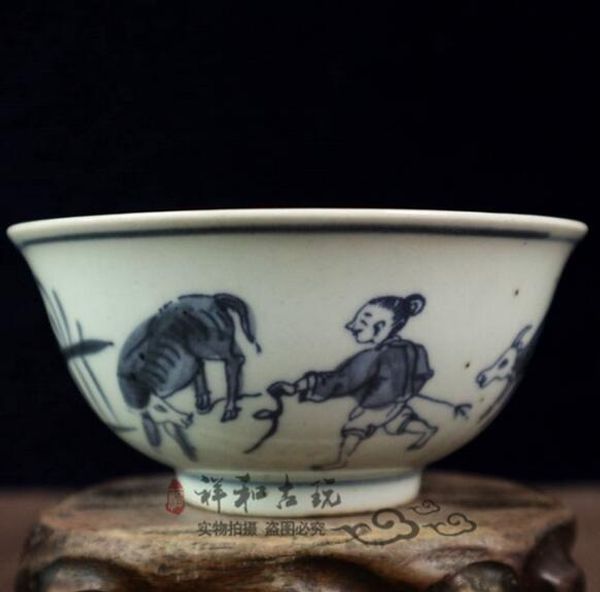 retro chinese blue and white story bowl boy child cattle figure antique porcelain small bowl antique decoration antique porcelain collection
retro chinese blue and white story bowl boy child cattle figure antique porcelain small bowl antique decoration antique porcelain collection