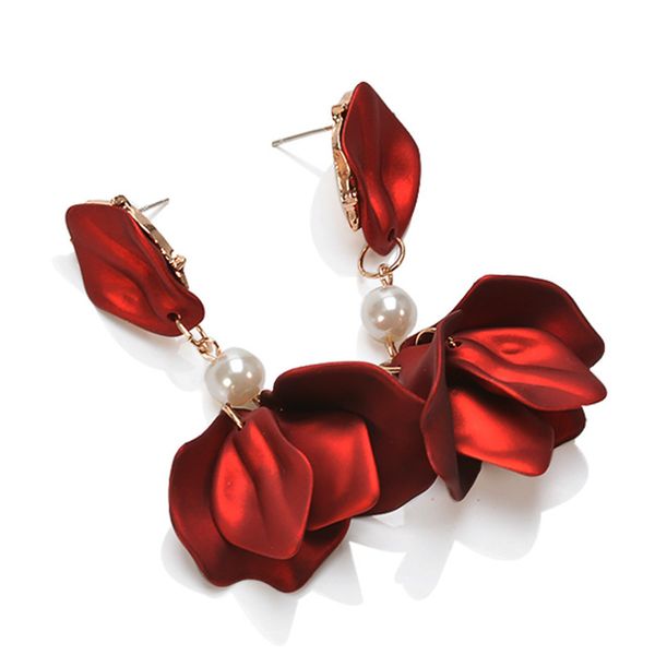 autumn winter red earrings gifts vintage wine red rose flower earrings elegant petal tassel long drop earrings women jewelry, Golden
autumn winter red earrings gifts vintage wine red rose flower earrings elegant petal tassel long drop earrings women jewelry, Golden