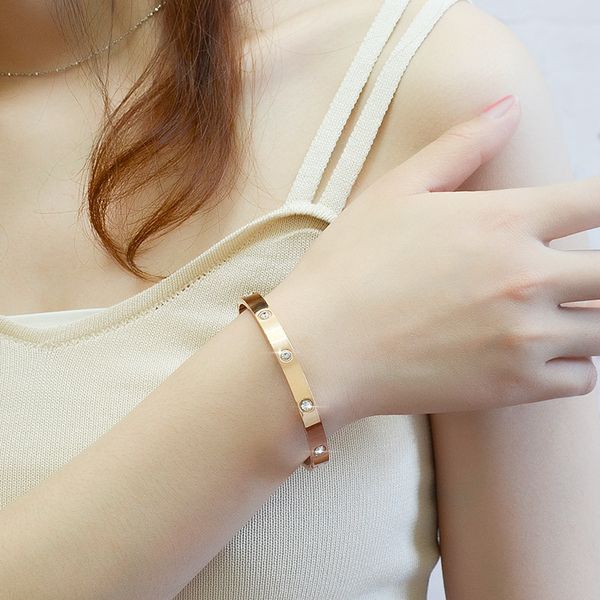 net red celebrity inspired titanium steel rose gold buckle full diamond bracelet card home celebrity inspired bracelet no allergy, Black
net red celebrity inspired titanium steel rose gold buckle full diamond bracelet card home celebrity inspired bracelet no allergy, Black