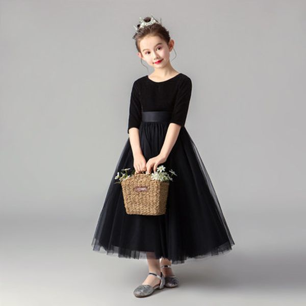 blush pink princess black lace flower girl dresses lovely ball gown party wedding girls dresses with bow sash, White;blue
blush pink princess black lace flower girl dresses lovely ball gown party wedding girls dresses with bow sash, White;blue