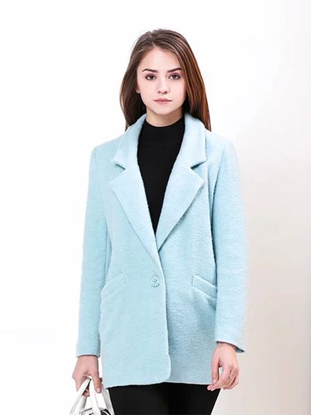 fall winter work light dusty sky blue lapel loose wool jacket autumn vintage england style outerwear woolen coat basic overcoat, Black
fall winter work light dusty sky blue lapel loose wool jacket autumn vintage england style outerwear woolen coat basic overcoat, Black