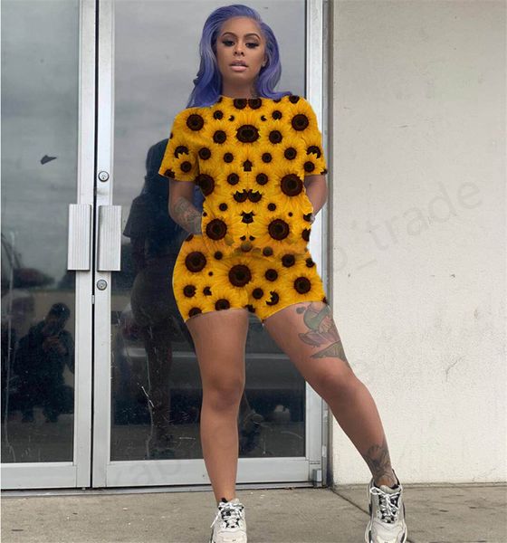 женщины tracksuit daisy print designer 2 шт одевая комплект с коротким рукавом тройники пуловер top майка шорты повседневные экипировка спор, White
женщины tracksuit daisy print designer 2 шт одевая комплект с коротким рукавом тройники пуловер top майка шорты повседневные экипировка спор, White