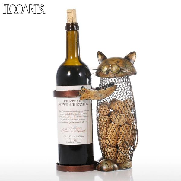 tooarts cat wine rack cork container bottle wine holder kitchen bar display metal craft gift handcraft animal stand
tooarts cat wine rack cork container bottle wine holder kitchen bar display metal craft gift handcraft animal stand