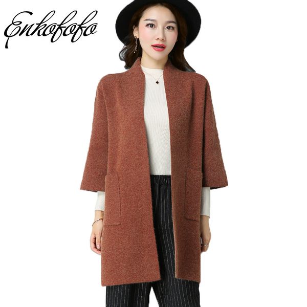 long cardigan women sweater 2017 new autumn winter quality three quarter sleeve knitted cardigans female tricot thick sweaters, White;black
long cardigan women sweater 2017 new autumn winter quality three quarter sleeve knitted cardigans female tricot thick sweaters, White;black