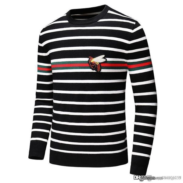 2019 new fashion a turtleneck bee sweater mens designer sweaters pullover luxury sweater warm men sweater striped size -3xl, White;black
2019 new fashion a turtleneck bee sweater mens designer sweaters pullover luxury sweater warm men sweater striped size -3xl, White;black