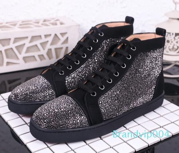 22019 new red bottom luxury designer brand studded spikes flats casual shoes shoes for men and women party lovers genuine leather sneakers, Black
22019 new red bottom luxury designer brand studded spikes flats casual shoes shoes for men and women party lovers genuine leather sneakers, Black