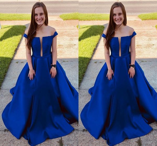 simple royal blue a line evening party formal dresses off the shoulder ruched satin floor length bridesmaid prom dress plus size, Black;red
simple royal blue a line evening party formal dresses off the shoulder ruched satin floor length bridesmaid prom dress plus size, Black;red