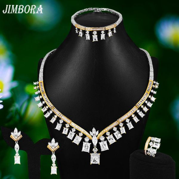 godki refined elegant bridal wedding 4 pcs naija jewelry sets bride cubic zirconia necklace bangle earrings ring set, Silver
godki refined elegant bridal wedding 4 pcs naija jewelry sets bride cubic zirconia necklace bangle earrings ring set, Silver