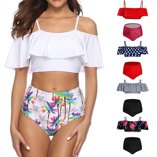 2019 new bikinis women swimsuit high waist bathing suit plus size swimwear push up bikini set vintage beach wear biquini g4, White;black
2019 new bikinis women swimsuit high waist bathing suit plus size swimwear push up bikini set vintage beach wear biquini g4, White;black