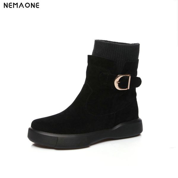 nemaone fashion women boots low heels ankle boots platform shoes brand women shoes autumn winter botas mujer, Black
nemaone fashion women boots low heels ankle boots platform shoes brand women shoes autumn winter botas mujer, Black