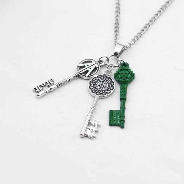 new arrival charm necklaces link chain green key pendant jewelry for women/men alloy accessories gifts, Silver
new arrival charm necklaces link chain green key pendant jewelry for women/men alloy accessories gifts, Silver