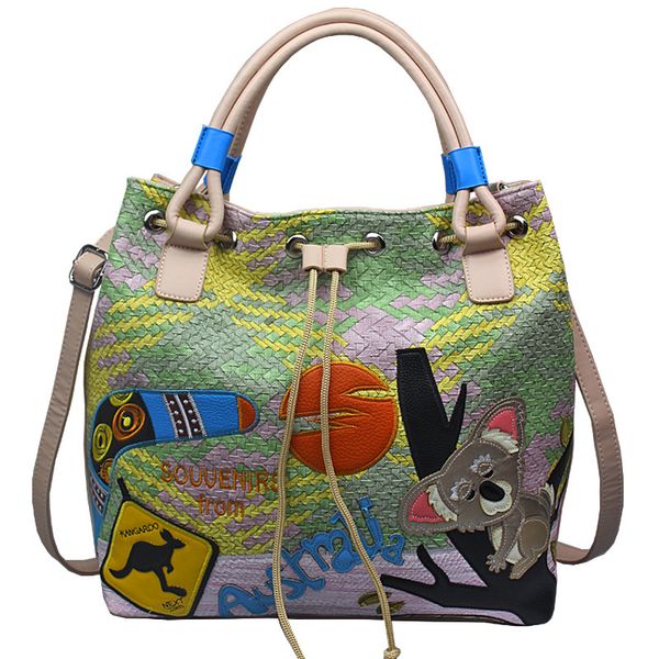 trend woman crochet straw bag portable oblique satchel zipper women's envelope originality split joint bucket bag pulling rope
trend woman crochet straw bag portable oblique satchel zipper women's envelope originality split joint bucket bag pulling rope