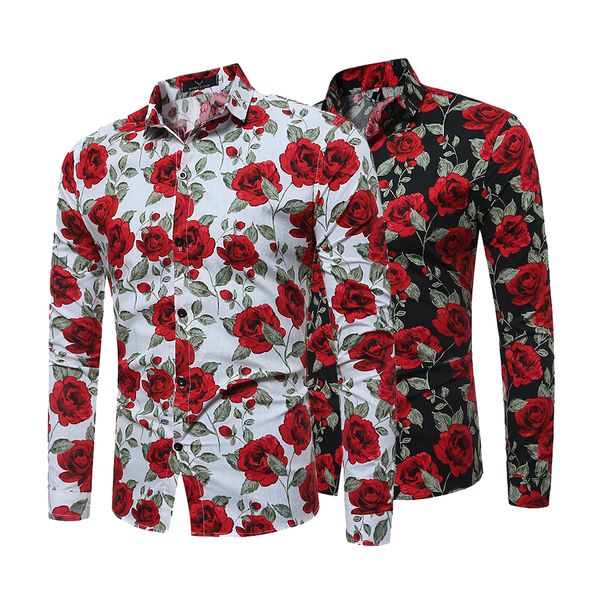 puimentiua men's floral printed shirts male slim fit long sleeve shirts 2019 spring new men flower print shirts -4xl, White;black
puimentiua men's floral printed shirts male slim fit long sleeve shirts 2019 spring new men flower print shirts -4xl, White;black