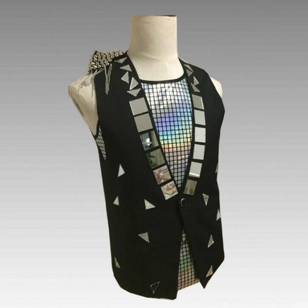 european and american style men's bar nightclub tide male host singer guest ds sequins hand-stitched vest stage costumes, Black;white
european and american style men's bar nightclub tide male host singer guest ds sequins hand-stitched vest stage costumes, Black;white