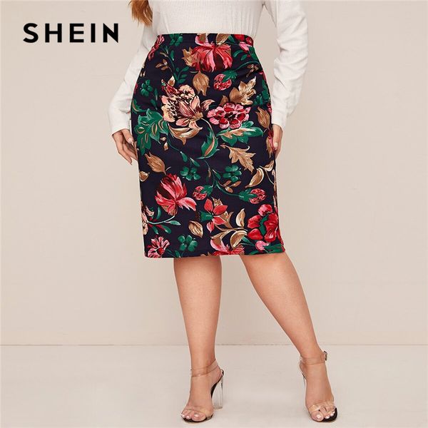 shein plus size multicolor floral print pencil skirts womens spring autumn office ladies elegant midi skirt, Black
shein plus size multicolor floral print pencil skirts womens spring autumn office ladies elegant midi skirt, Black