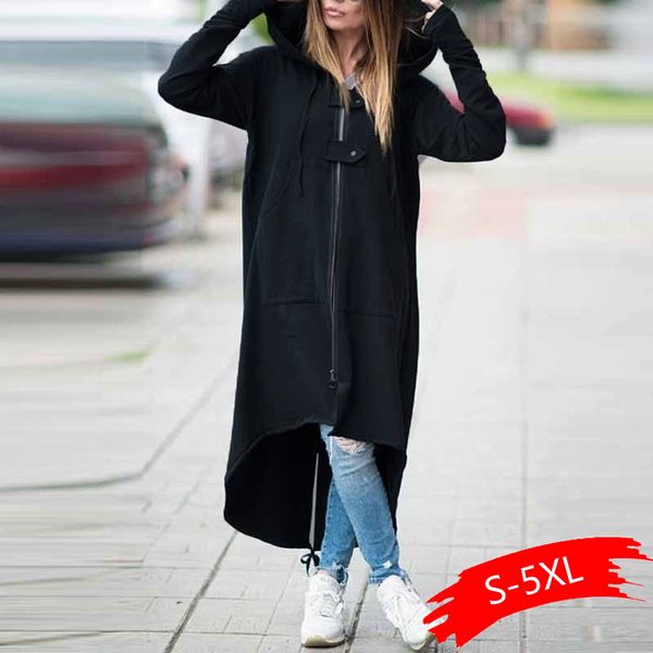 fashion long sleeve hooded trench coat 2018 autumn black zipper plus size 5xl velvet long coat women overcoat clothes, Tan;black
fashion long sleeve hooded trench coat 2018 autumn black zipper plus size 5xl velvet long coat women overcoat clothes, Tan;black