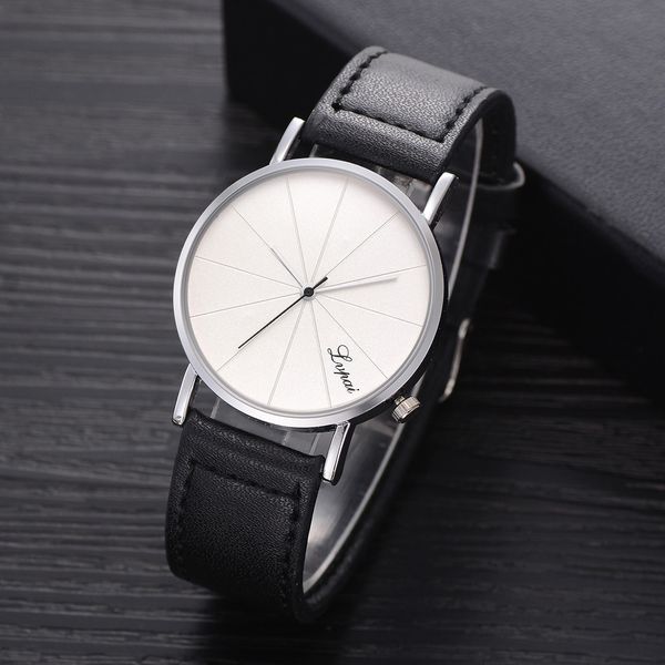 

men's wrist watch fashion leather belt analog sport quartz uhren herren reloj hombre marca de lujo erkek saati montre homme 2019, Slivery;brown