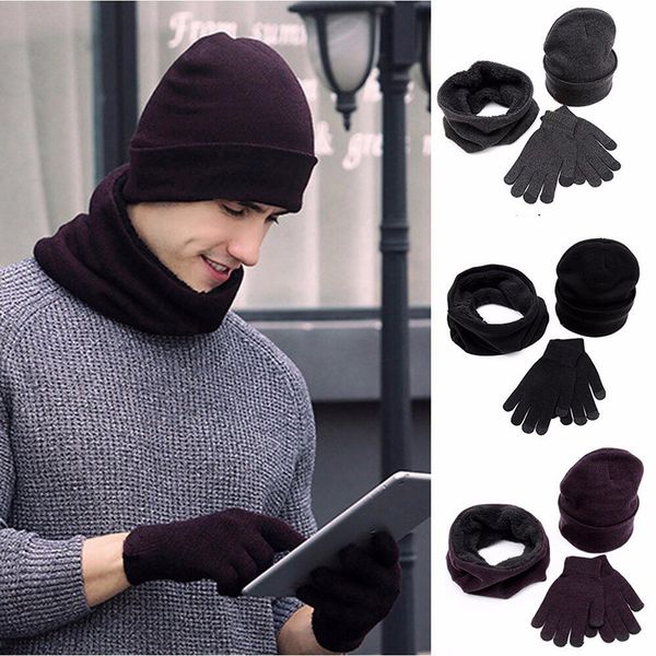 winter men hats scarves gloves set fashion knitted plus velvet hat scarf set kit male 3 pieces/set beanies scarf glove, Blue;gray
winter men hats scarves gloves set fashion knitted plus velvet hat scarf set kit male 3 pieces/set beanies scarf glove, Blue;gray