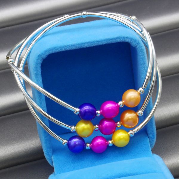 fashionable female freshwater pearl silver jewelry diy 925 silver natural freshwater dyed pearl bracelet, Golden;silver
fashionable female freshwater pearl silver jewelry diy 925 silver natural freshwater dyed pearl bracelet, Golden;silver