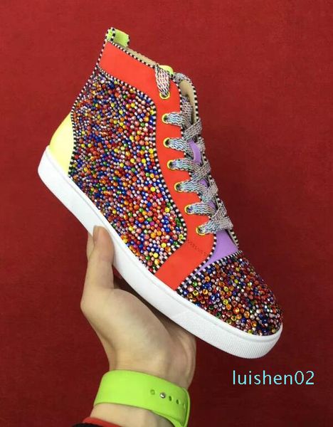 multi цветы rhinestone женщин кроссовки red bottom высокого верха обуви, люкс мужчины моды red подошва krystal rhinestone stass тренеры опто, Black
multi цветы rhinestone женщин кроссовки red bottom высокого верха обуви, люкс мужчины моды red подошва krystal rhinestone stass тренеры опто, Black