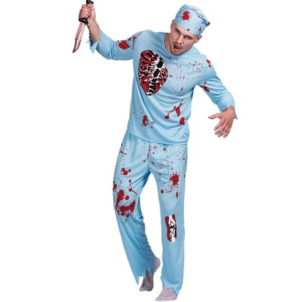 men doctor zombie bloody surgeon costume carnival party male fancy outfits scary bone halloween costumes, Black;red
men doctor zombie bloody surgeon costume carnival party male fancy outfits scary bone halloween costumes, Black;red