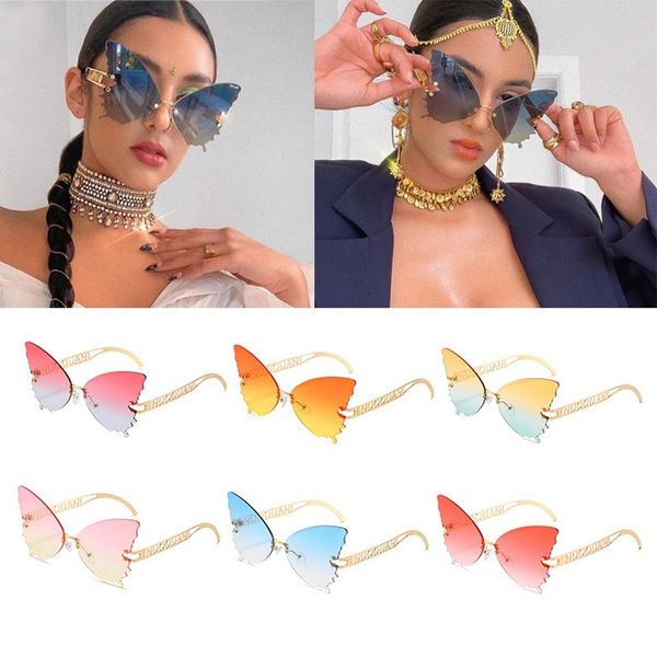 wholesale unique rimless irregular butterfly cat eye sunglasses for women new elegant gradient alloy sun glasses overszie shades, Blue
wholesale unique rimless irregular butterfly cat eye sunglasses for women new elegant gradient alloy sun glasses overszie shades, Blue