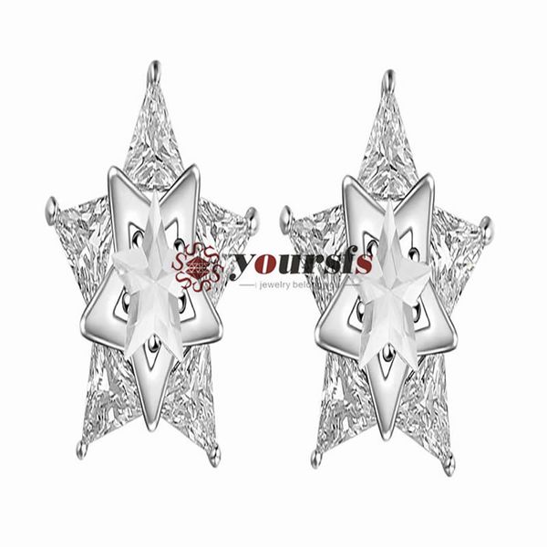 yoursfs clip on star earrrings for women fashion white clear crystal summer earrings, Silver
yoursfs clip on star earrrings for women fashion white clear crystal summer earrings, Silver