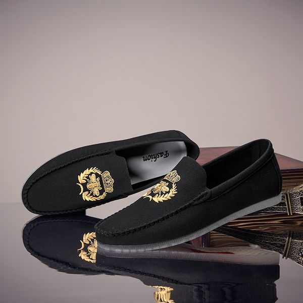 shoes men flats slip on male loafers driving moccasins homme suede leather comfort casual shoes fashion dress wedding footwear, Black
shoes men flats slip on male loafers driving moccasins homme suede leather comfort casual shoes fashion dress wedding footwear, Black
