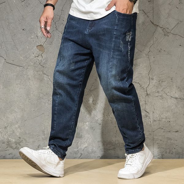 new men's casual jeans cotton blended stretch fabric pleated hollowing out outdoor street obese men casual dress size 2xl-7xl, Blue
new men's casual jeans cotton blended stretch fabric pleated hollowing out outdoor street obese men casual dress size 2xl-7xl, Blue