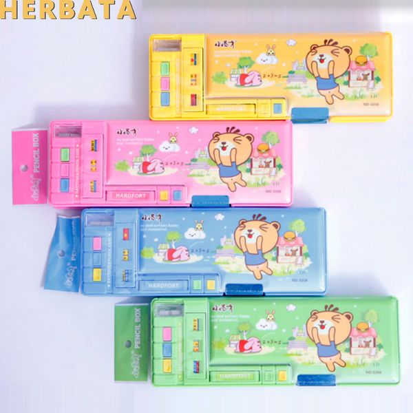 school cute pencil case for students double-sided plastic automatic creative stationery storage boxes gift 25*9*3.5cm 4 colors
school cute pencil case for students double-sided plastic automatic creative stationery storage boxes gift 25*9*3.5cm 4 colors
