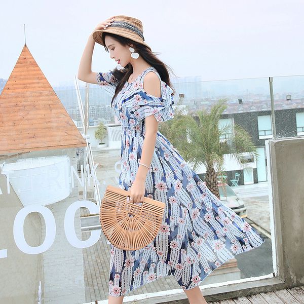2019 sandy beach skirt longuette thin bali island seaside on vacation chiffon dew shoulder chiffon dress exceed immortal, White;black
2019 sandy beach skirt longuette thin bali island seaside on vacation chiffon dew shoulder chiffon dress exceed immortal, White;black