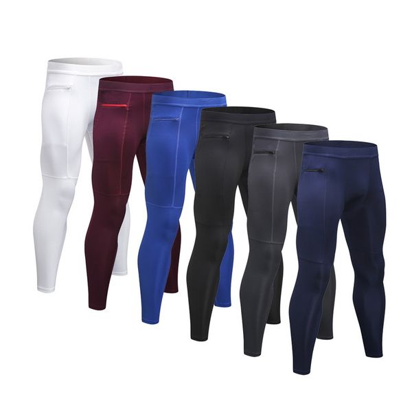men running tights high elastic compression sports leggings male bodybuilding pants basketball tennis cycling trousers, Black
men running tights high elastic compression sports leggings male bodybuilding pants basketball tennis cycling trousers, Black