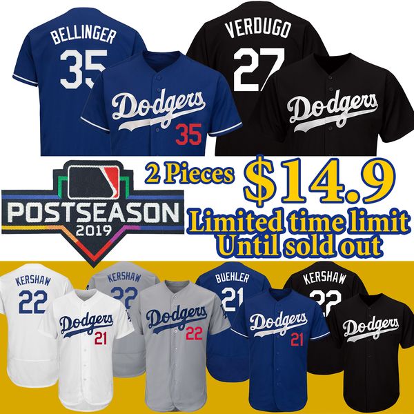 2019 Los Angeles Postseason Dodgers Jersey Cody Bellinger Clayton Kershaw Corey Seager Justin Turner Jackie Robinson Julio Urias
2019 Los Angeles Postseason Dodgers Jersey Cody Bellinger Clayton Kershaw Corey Seager Justin Turner Jackie Robinson Julio Urias